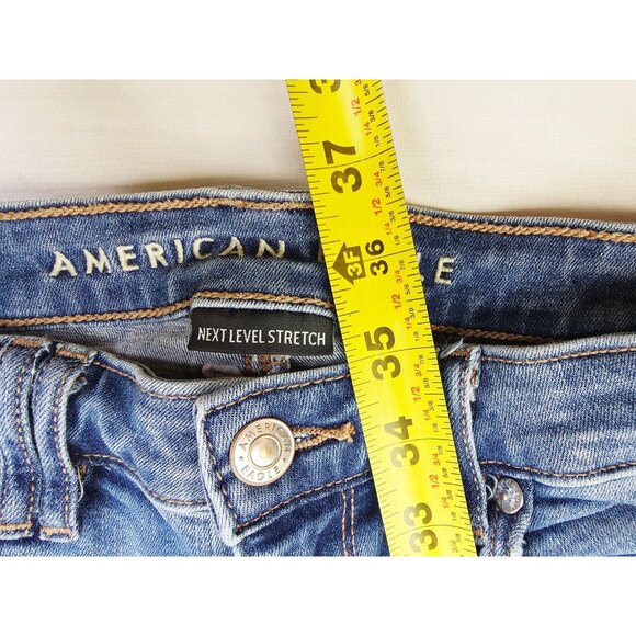American Eagle Outfitteres Size 2 Short Womens 29" Inseam Low Rise Flare Jeans - Picture 5 of 13